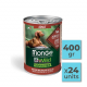 Pack latas de comida en salsa para perro adulto con cordero - 400gr (24u)