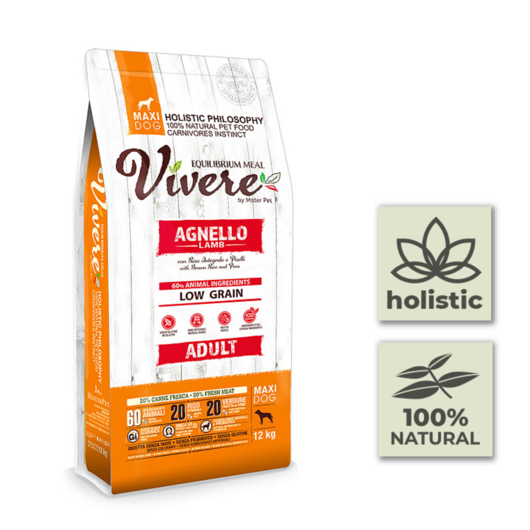 Pienso con cordero bajo en cereales para perros grandes adultos – 12Kg