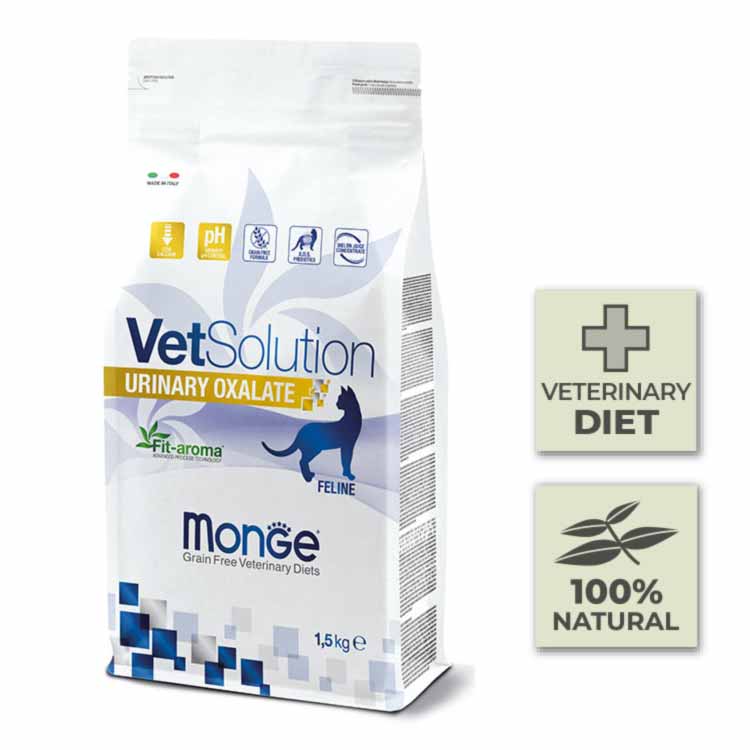 Pienso para gato Monge Vet Solution - Urinary Oxalate - 1,5Kg