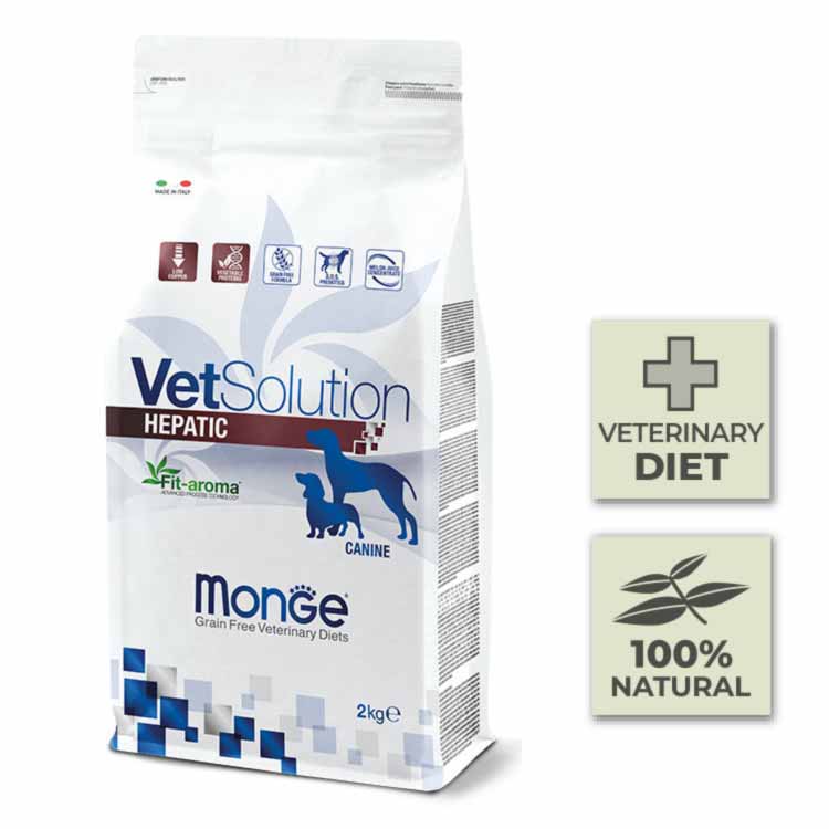 Pienso para perro Monge Vet Solution – Hepatic - 2Kg