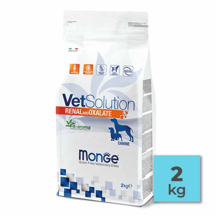 Pienso para perro Monge Vet Solution – Renal and Oxalate – 2Kg