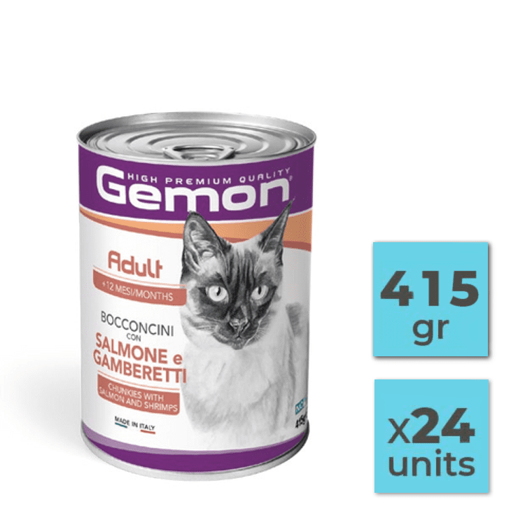 Gemon Lata Pate Gato con Gamba y Salmon-1