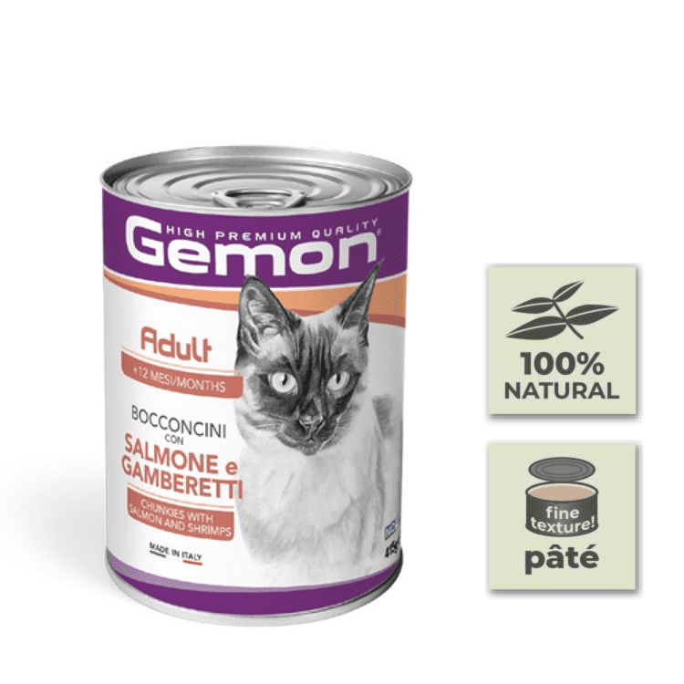 Gemon Lata Pate Gato con Gamba y Salmon-1