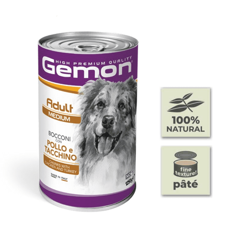 Gemon Lata Pate Perro con Pollo y Pavo